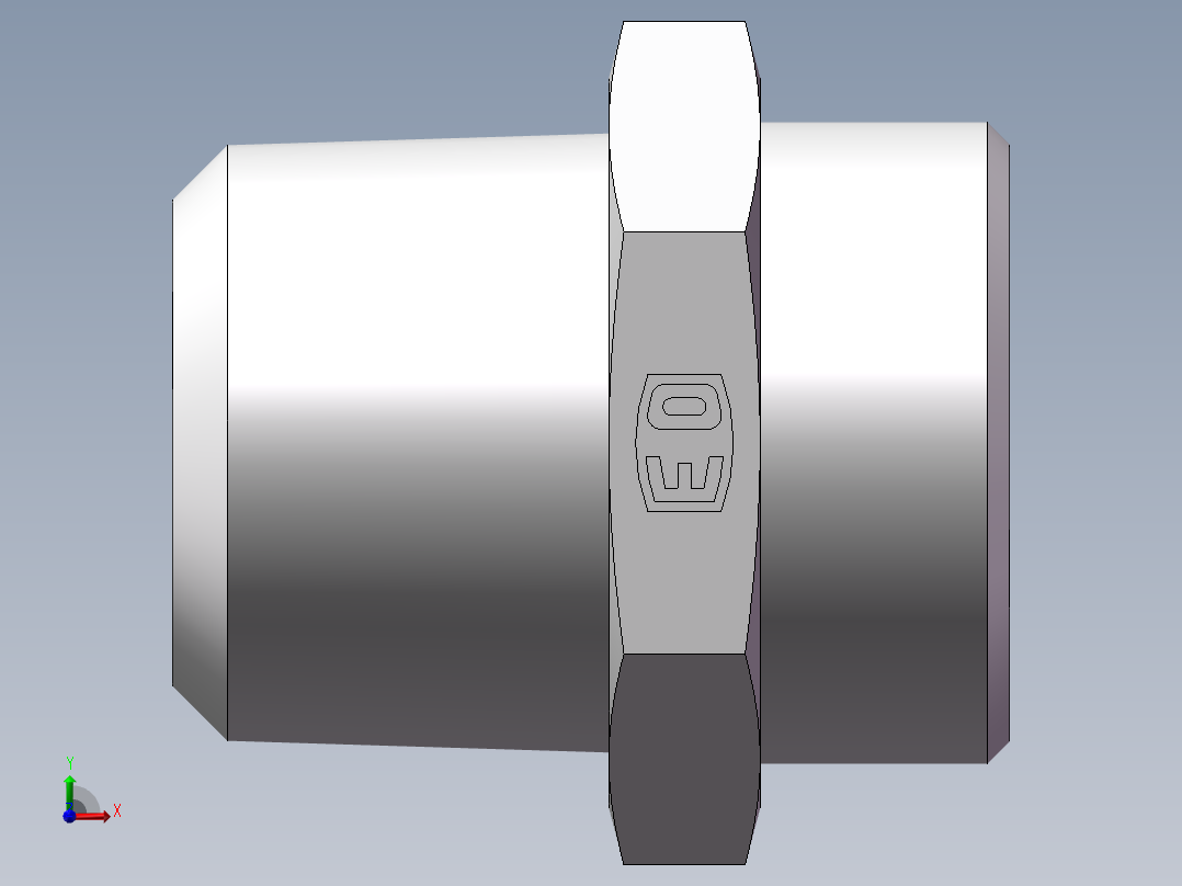 美制锥螺纹、1CN-36-16前视图