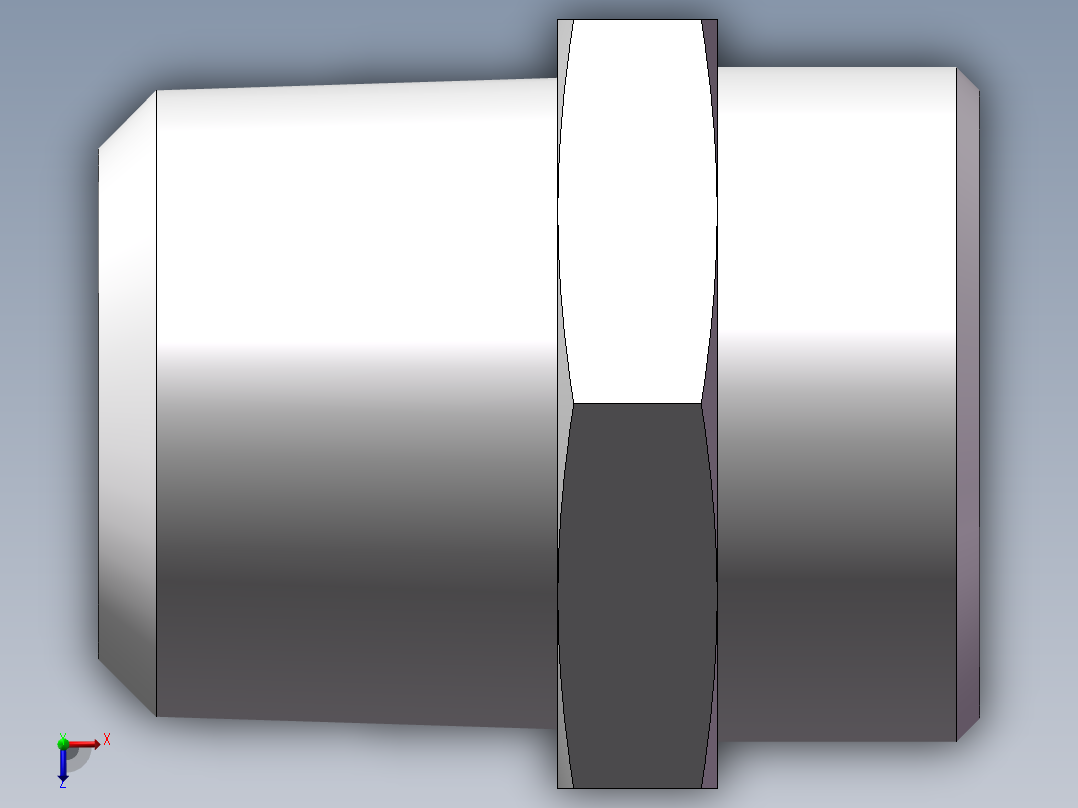 美制锥螺纹、1CN-36-16俯视图