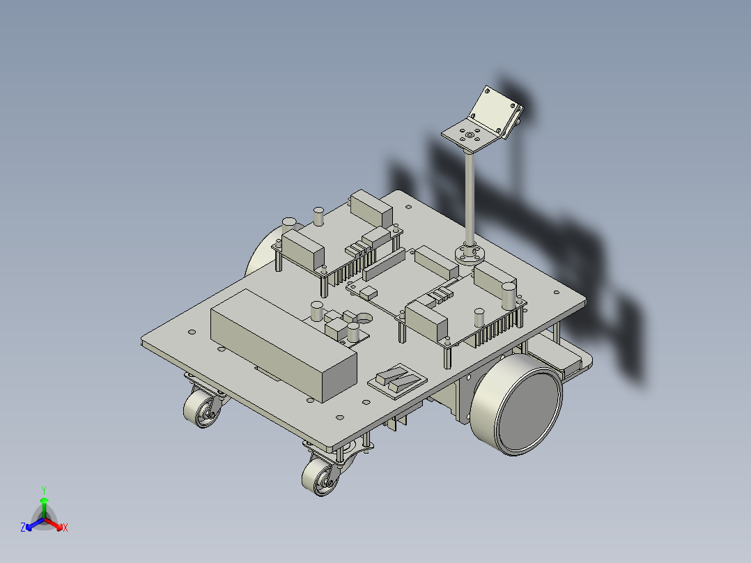 巡迹小车主视图