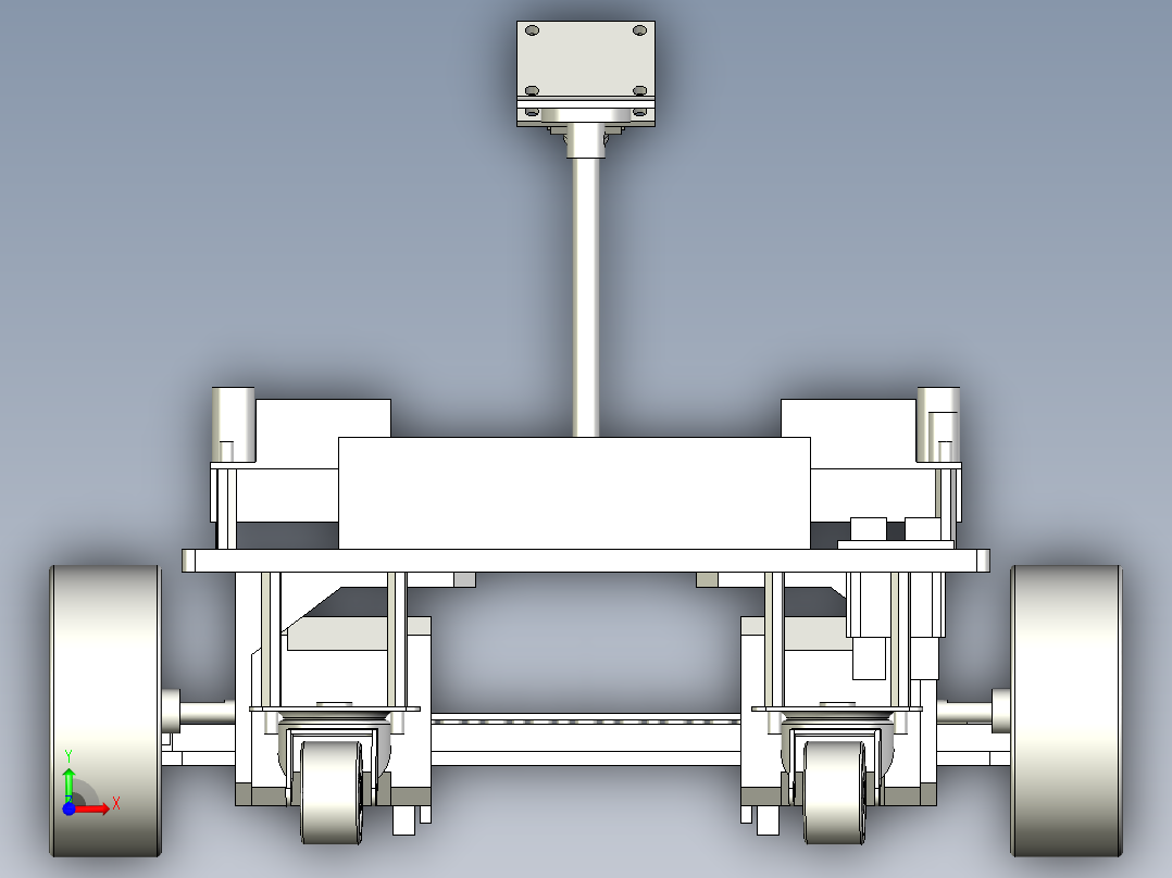 巡迹小车前视图