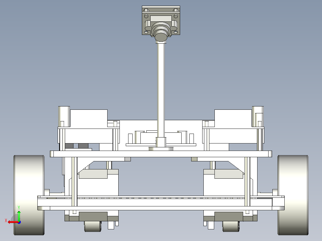 巡迹小车后视图