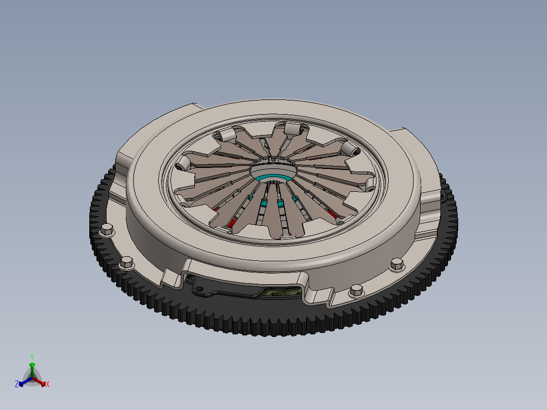 离合器(24)正等轴测图