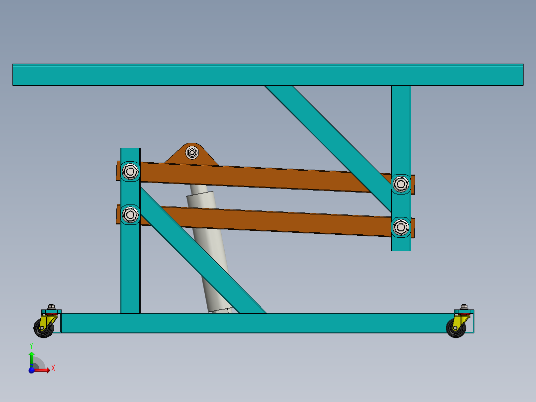 剪叉式升降机 、升降机(24)前视图