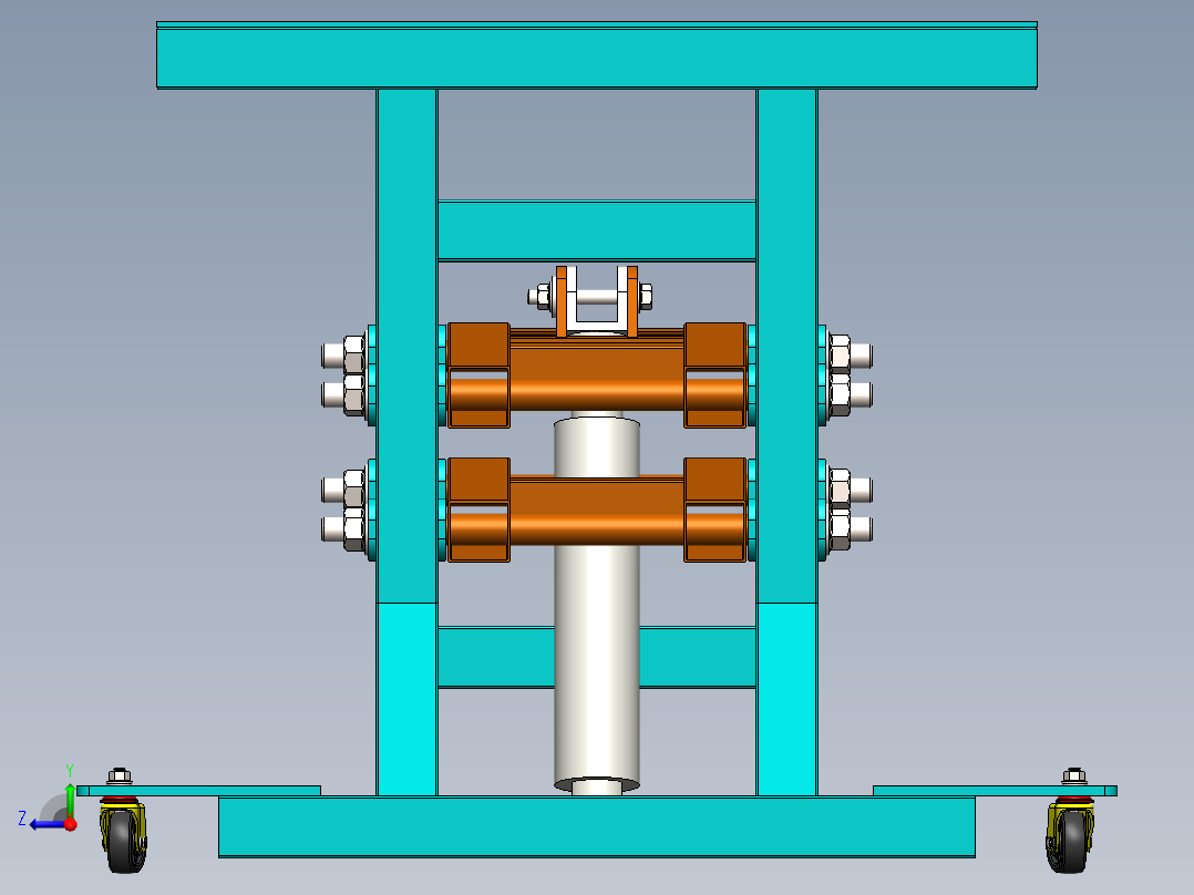 剪叉式升降机 、升降机(24)右视图