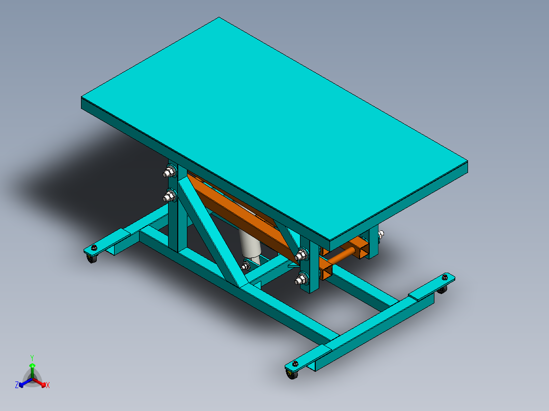 剪叉式升降机 、升降机(24)正等轴测图