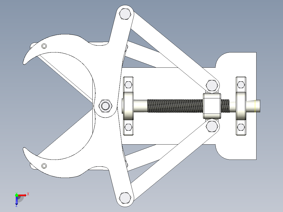 A2004570-木材削片机俯视图