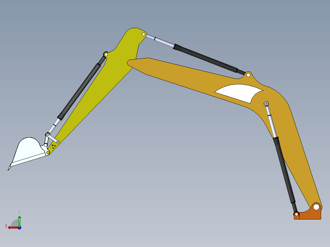 挖掘机、推土机(32)后视图