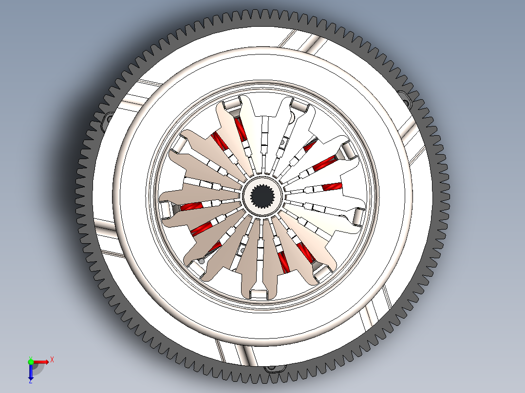 离合器(29)俯视图