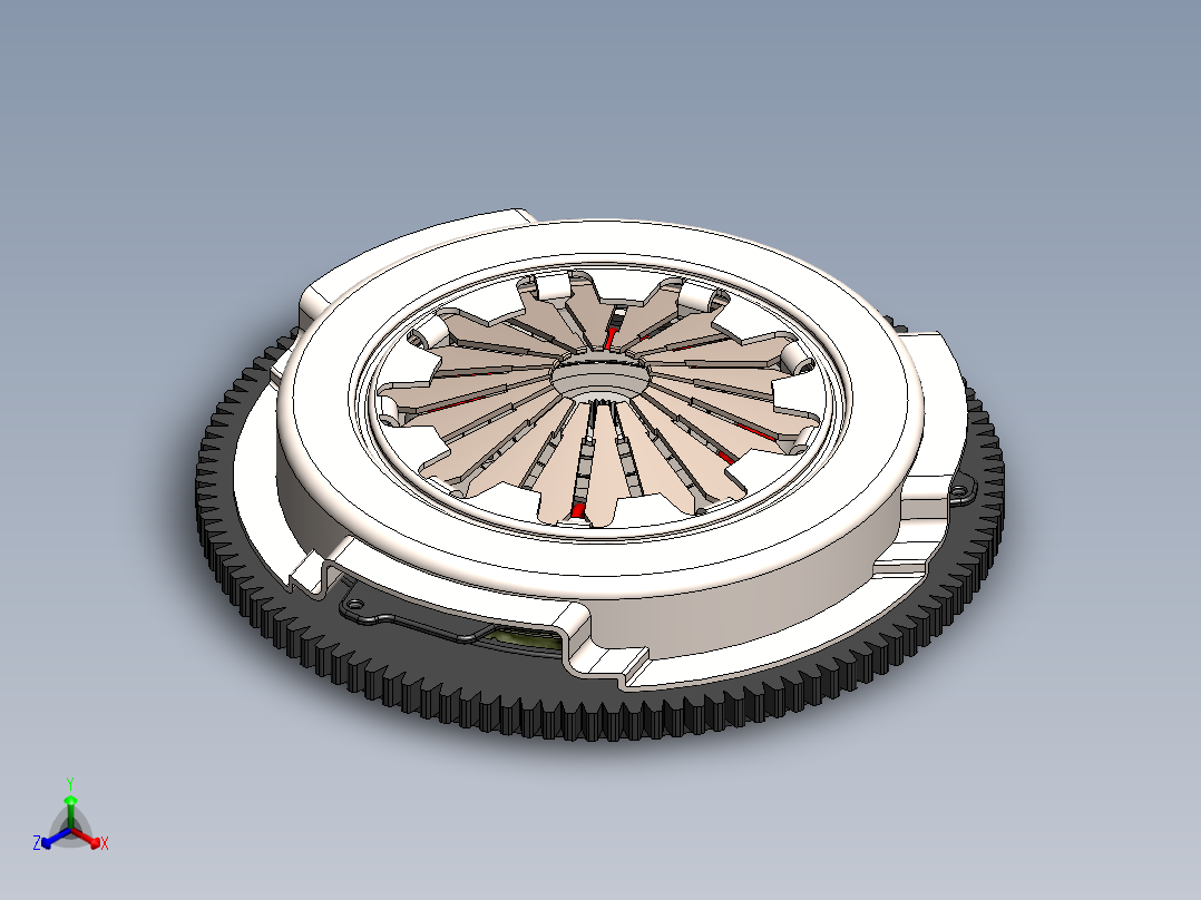 离合器(29)正等轴测图