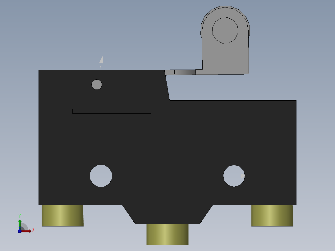 微动开关X_10GW22_B前视图