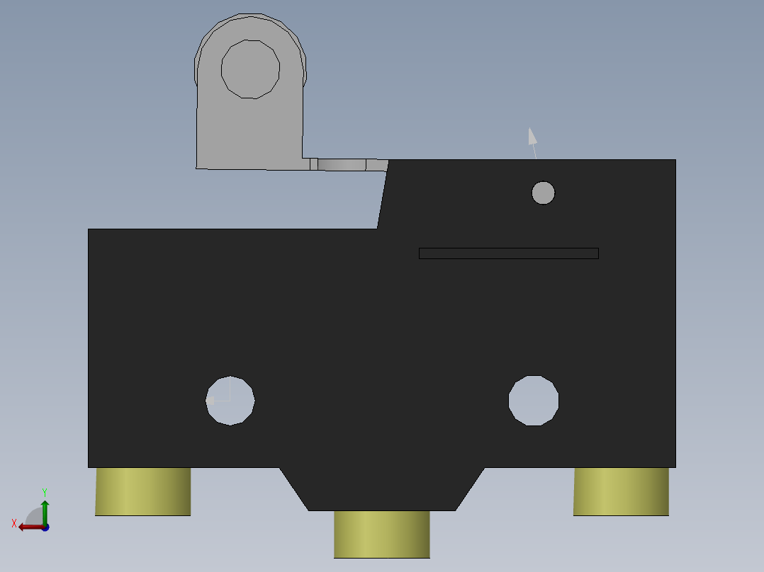 微动开关X_10GW22_B后视图