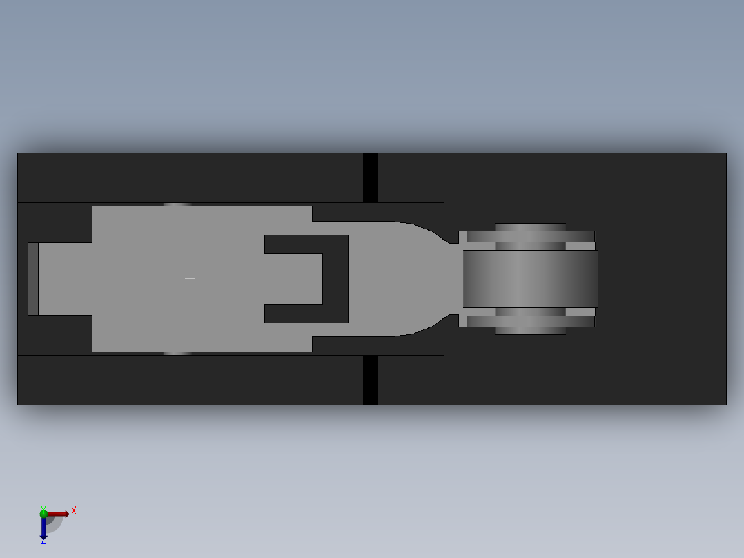 微动开关X_10GW22_B俯视图