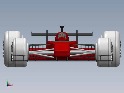 F1运动赛车模型前视缩略图