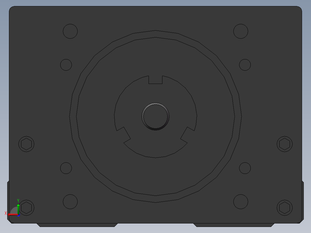 丝杆模组 上银 KK8610C-340A1-F0后视图