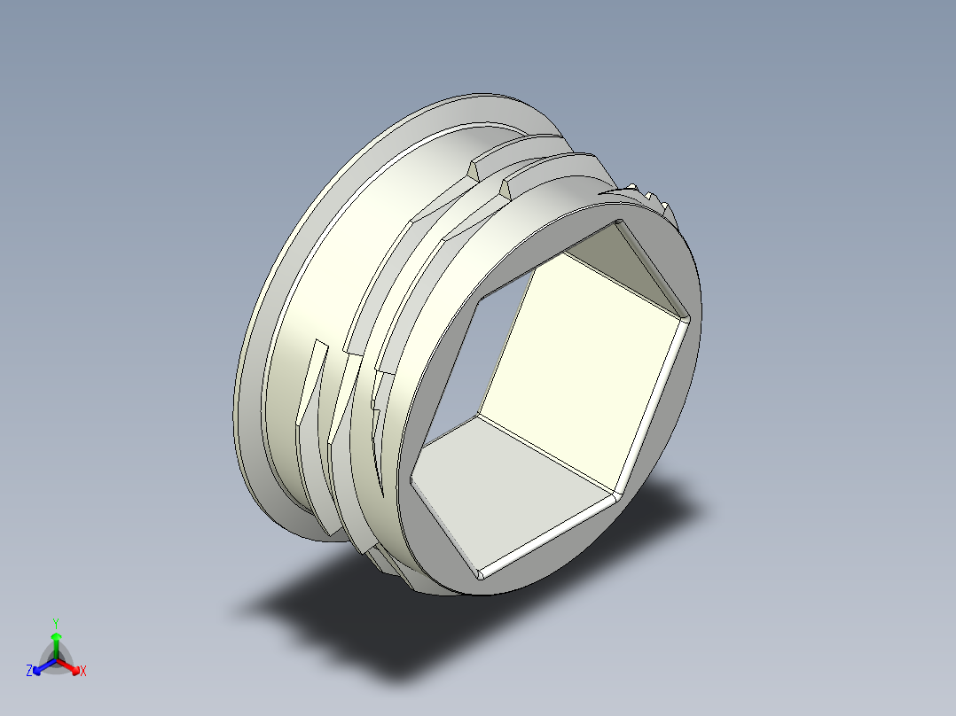 铸铝(2)正等轴测图