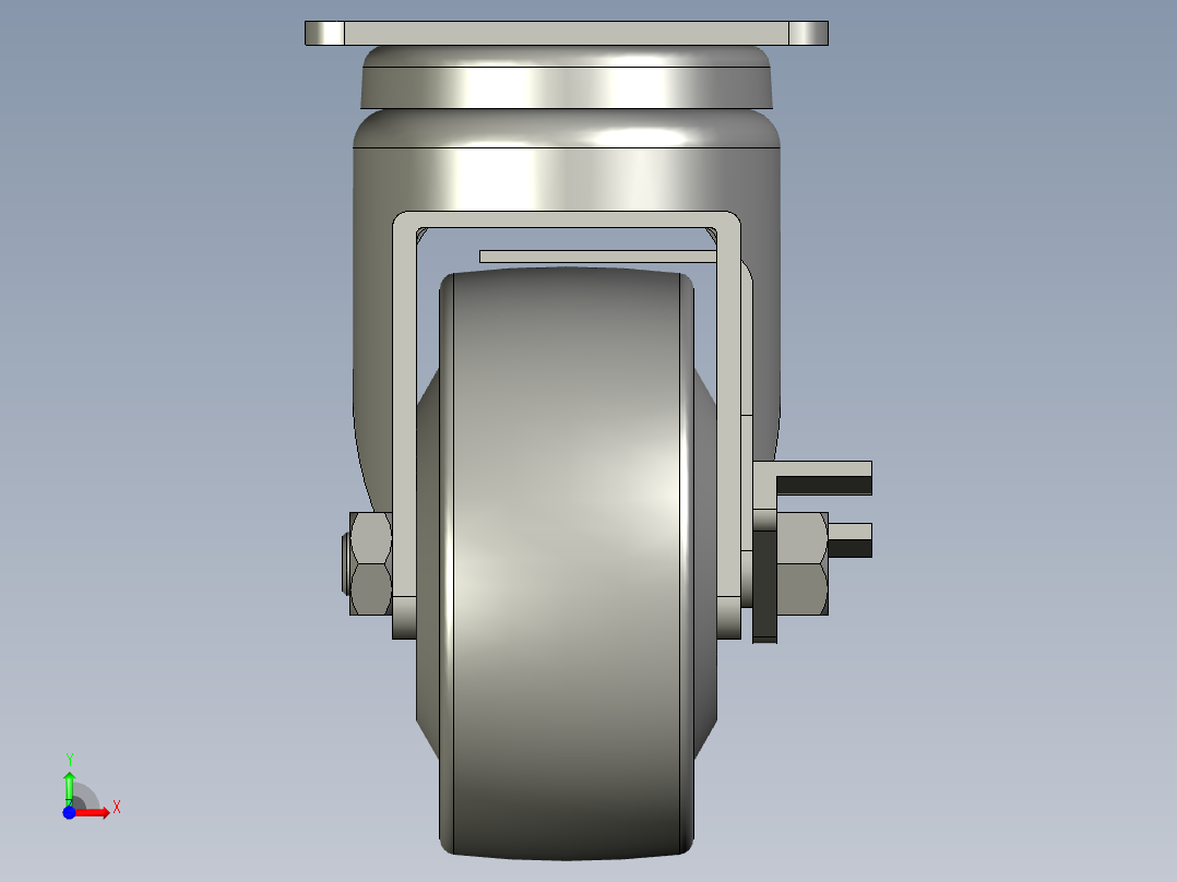 万向脚轮CBL21_75_P前视图