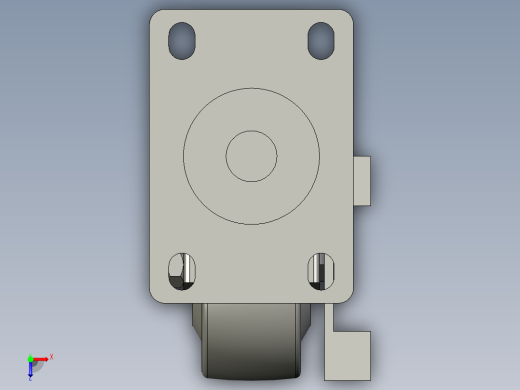 万向脚轮CBL21_75_P俯视缩略图