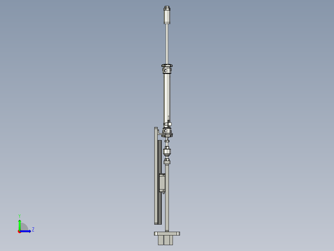 ZPZDSLJ5-气密性检测装配体左视图