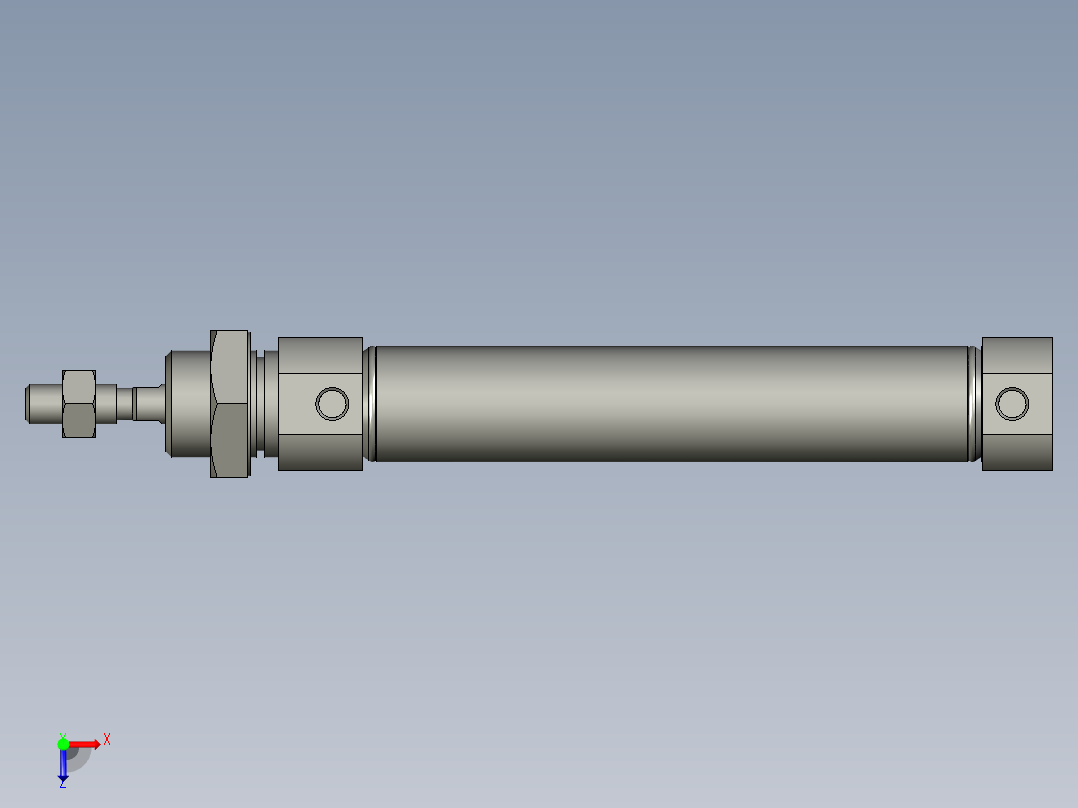 亚德客气缸MI16x60U_0_+__俯视图