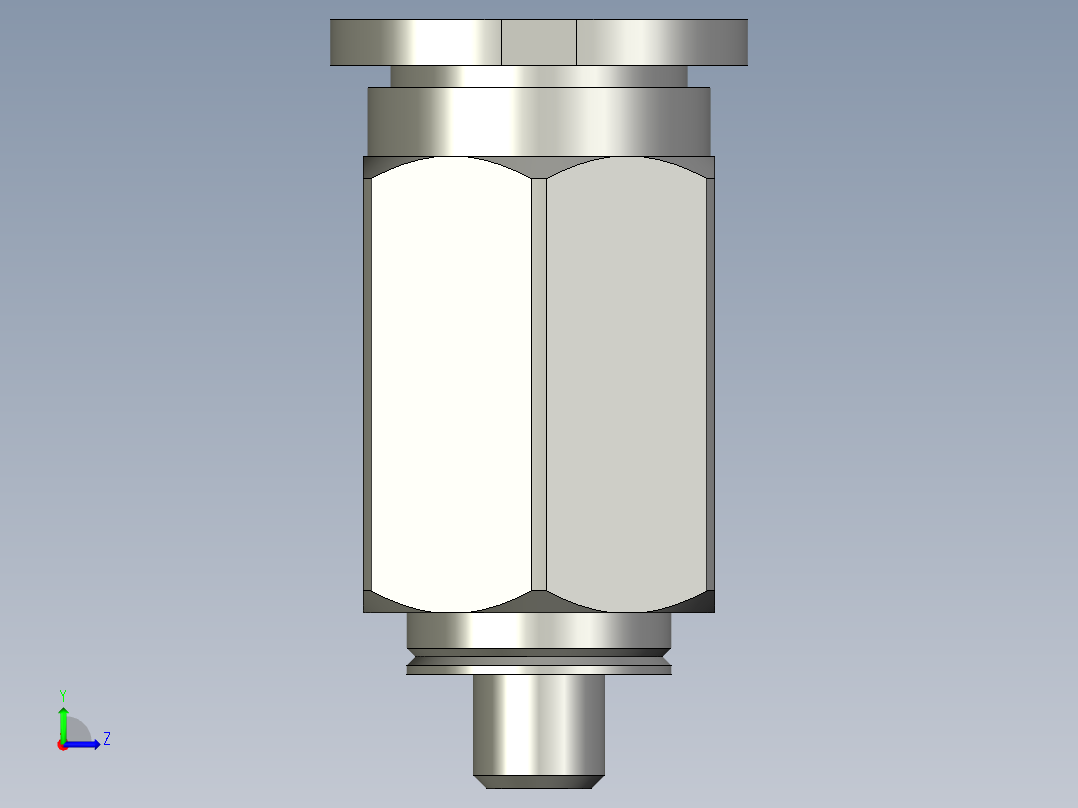 气管接头PC4M3-M左视图