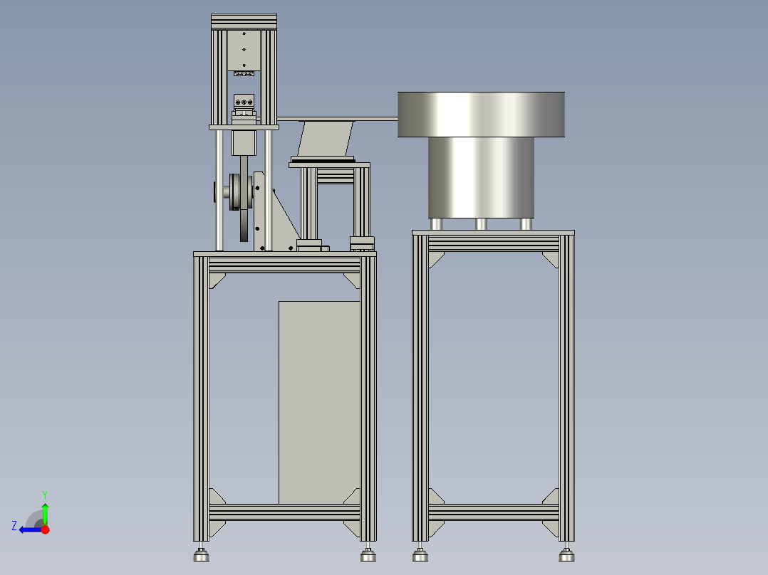 自动供料的胶带切胶机右视图