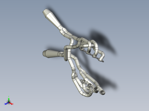 LS Tri-Y交叉排气_集管 v2 &amp; v3