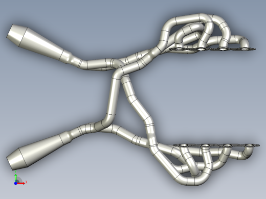 LS Tri-Y交叉排气_集管 v2 &amp; v3前视缩略图