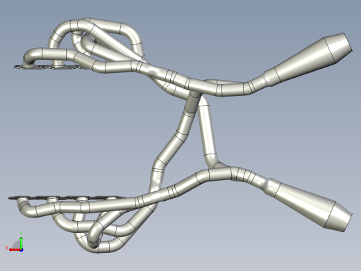 LS Tri-Y交叉排气_集管 v2 &amp; v3后视缩略图
