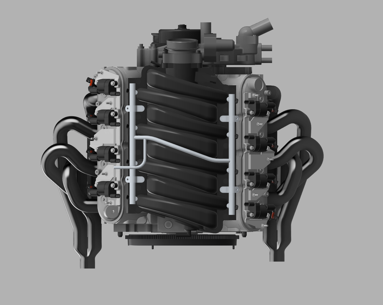 LS Tri-Y交叉排气_集管 v2 &amp; v3