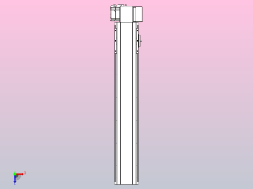皮带直线轴半封闭可选导轨TPA-HNB-105D-90-L500-LP-Y-P20-N3俯视缩略图