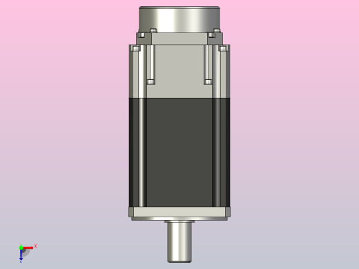 带制动器的交流伺服电机HG-RR153B_A三菱电机俯视缩略图