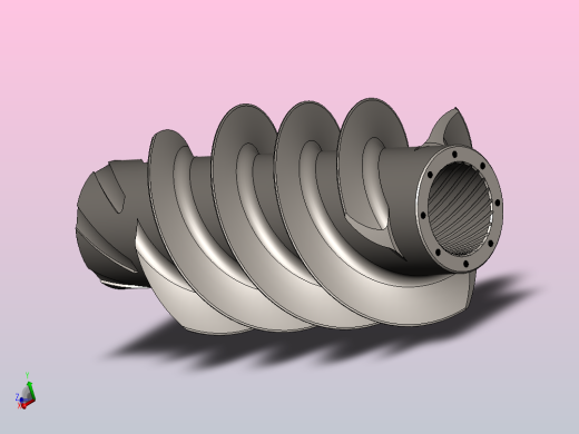 6_蜗杆模型solidworks