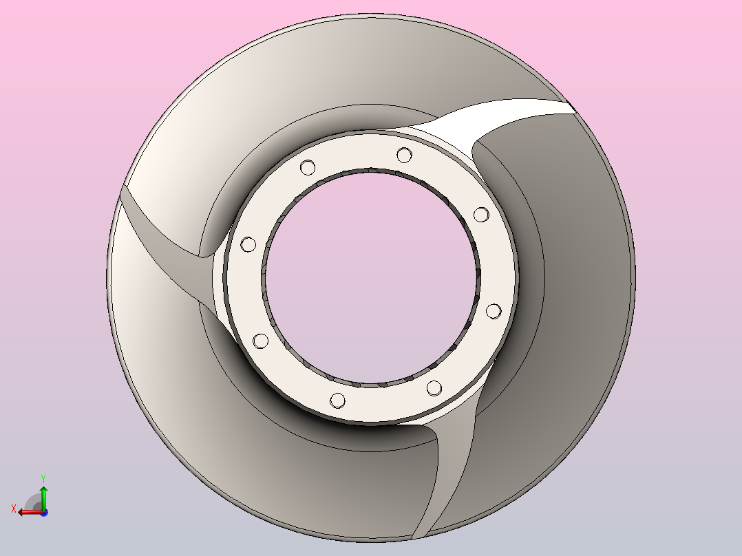 6_蜗杆模型solidworks后视图