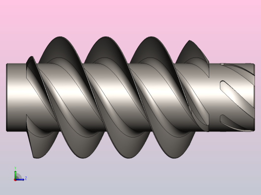 6_蜗杆模型solidworks左视缩略图