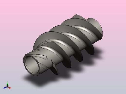 6_蜗杆模型solidworks正等轴测缩略图