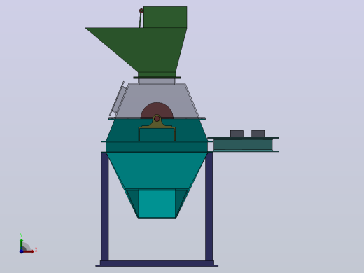 煤炭破碎机零件装配图coal-crusher-with-complete-模型格式为 sw前视缩略图