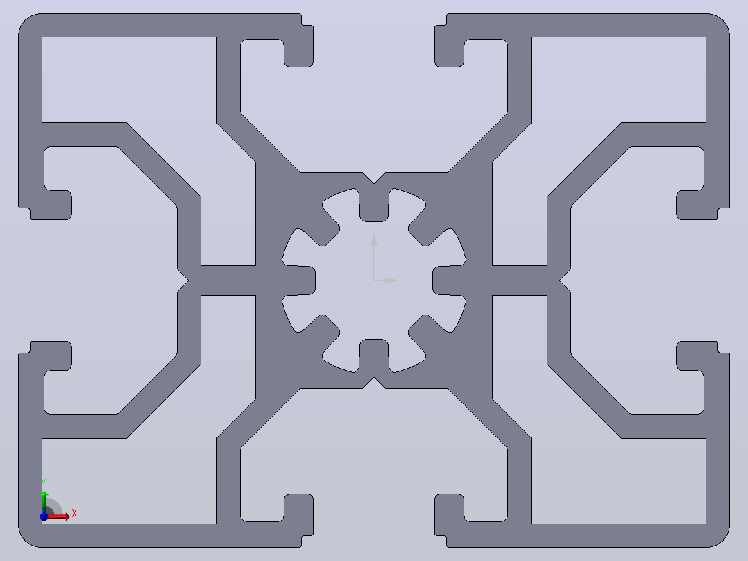 XE-LSX30铝型材45x60前视图