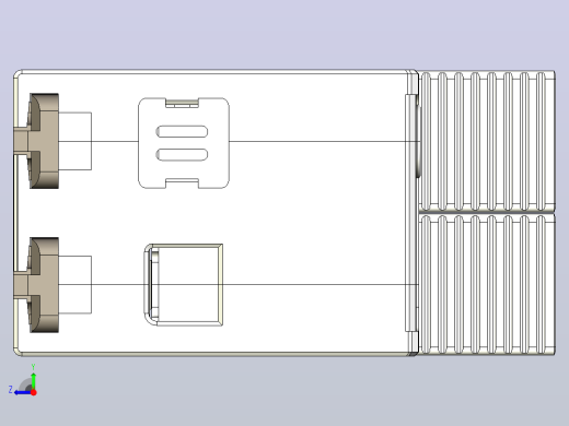 NU5-II-F 20-40-65 2p电涌保护器三维模型202307右视缩略图