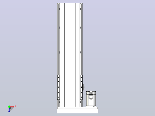 日规模组半封闭丝杆TPA-HNR-202D-2510C-L500-MR-C-P75-N3俯视缩略图