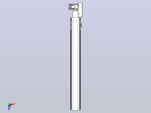 皮带直线轴半封闭可选导轨TPA-HNB-105D-90-L750-ML-Y-P20-N3俯视缩略图