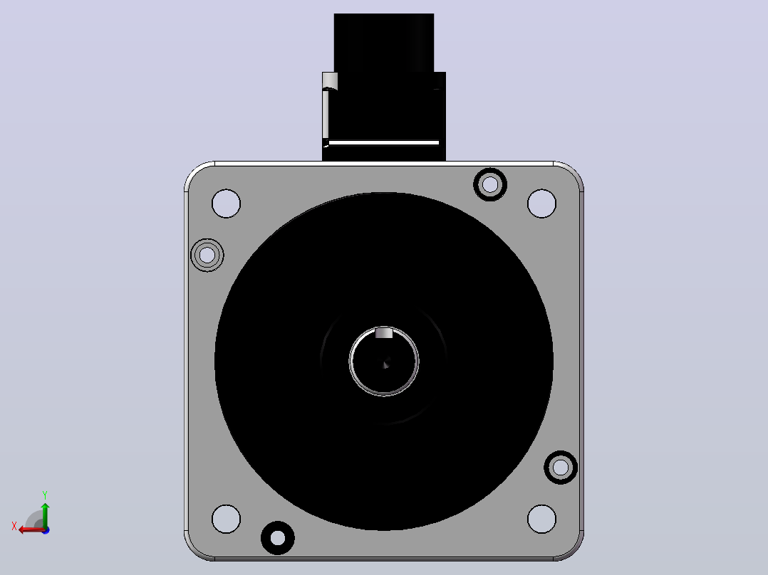 台达电机 ECM-E2M-D11310RS0（1000w增量型无刹车）后视图