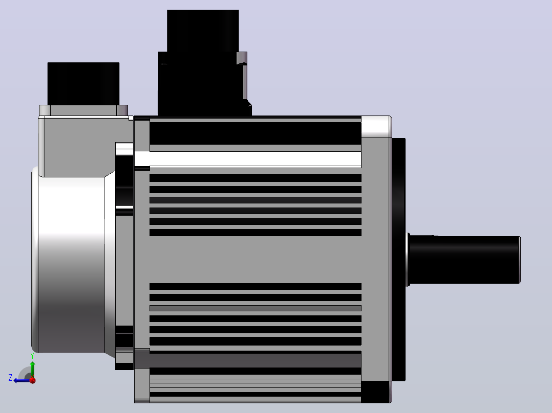 台达电机 ECM-E2M-D11310RS0（1000w增量型无刹车）右视图