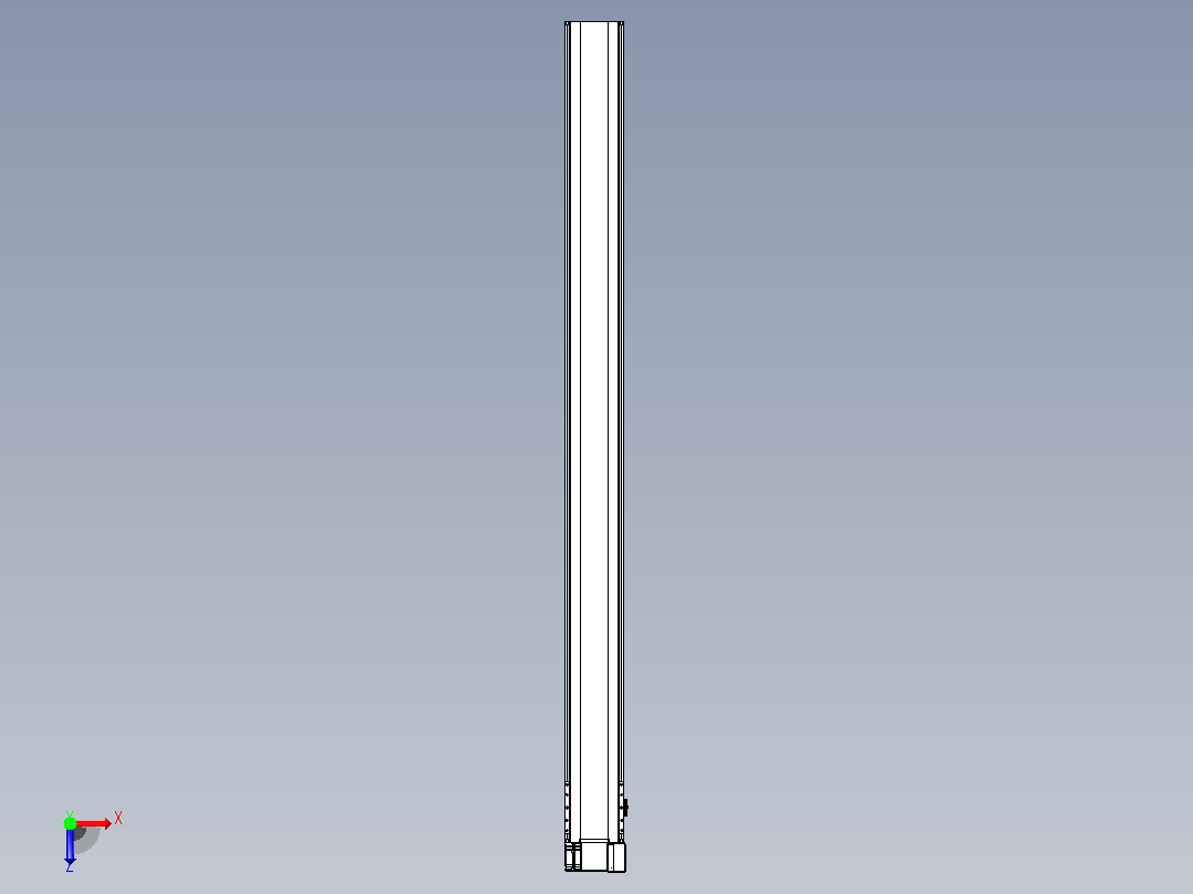皮带直线轴半封闭可选导轨TPA-HNB-175D-140-L2150-RP-Y-P75-N3俯视图