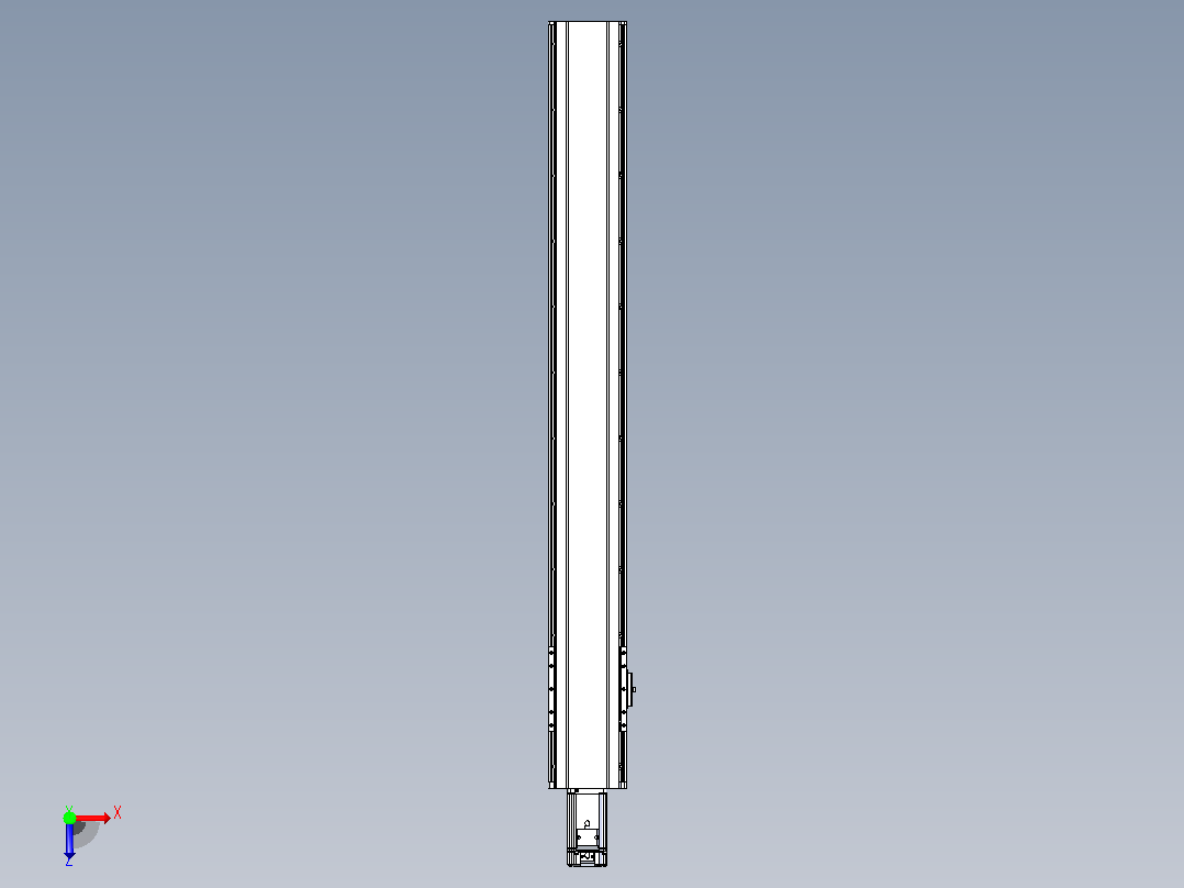 日规模组半封闭丝杆TPA-HNR-120D-1610C-L900-M-C-P40-N3俯视图