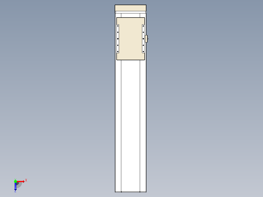 滚珠丝杠直线轴带导轨全封闭TPA-HCR-220D-3210C-L900-MP-C-P1K-N3俯视图
