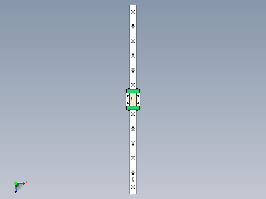 LML9B直线导轨260mm”俯视图