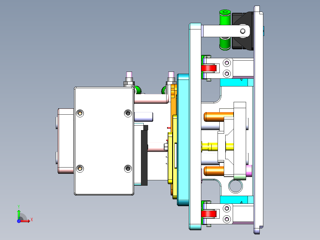 高频探针测试治具前视图