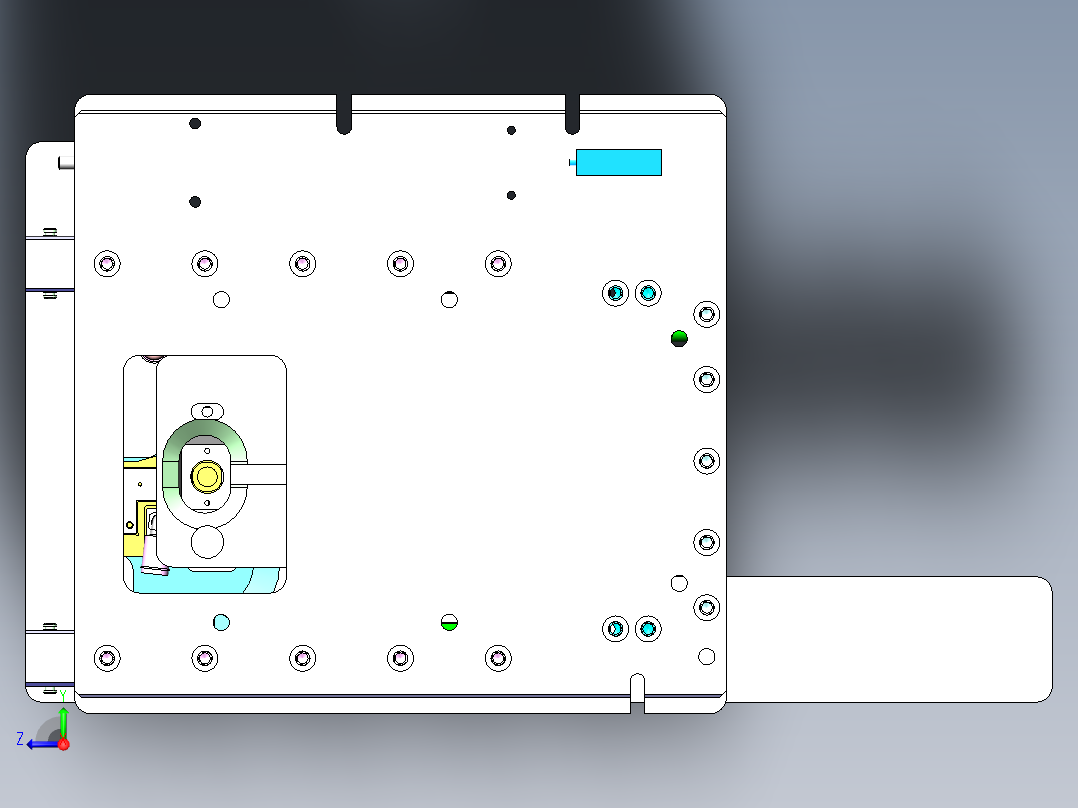 高频探针测试治具右视图