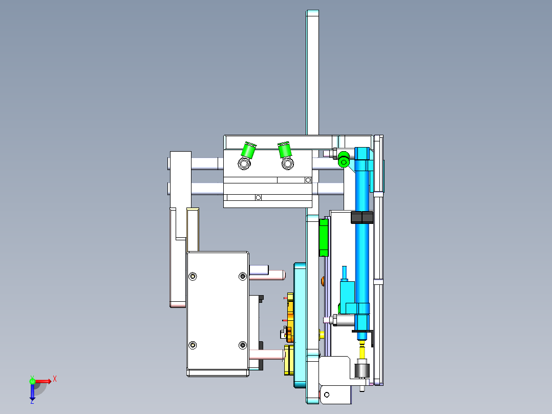 高频探针测试治具俯视图