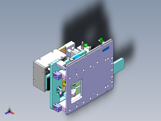 高频探针测试治具正等轴测缩略图
